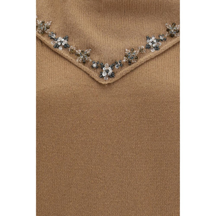 Prada Brown Cashmere Sweatshirt