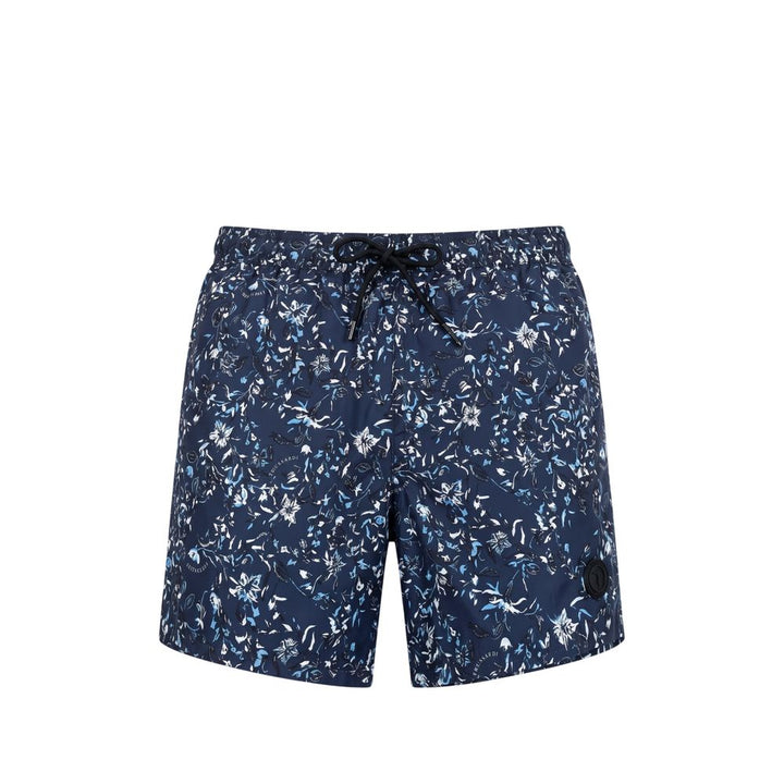 Trussardi Beachwear Blue Polyester Men Swim Short
