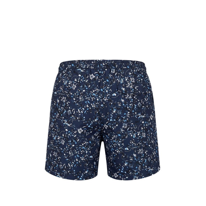 Trussardi Beachwear Blue Polyester Men Swim Short