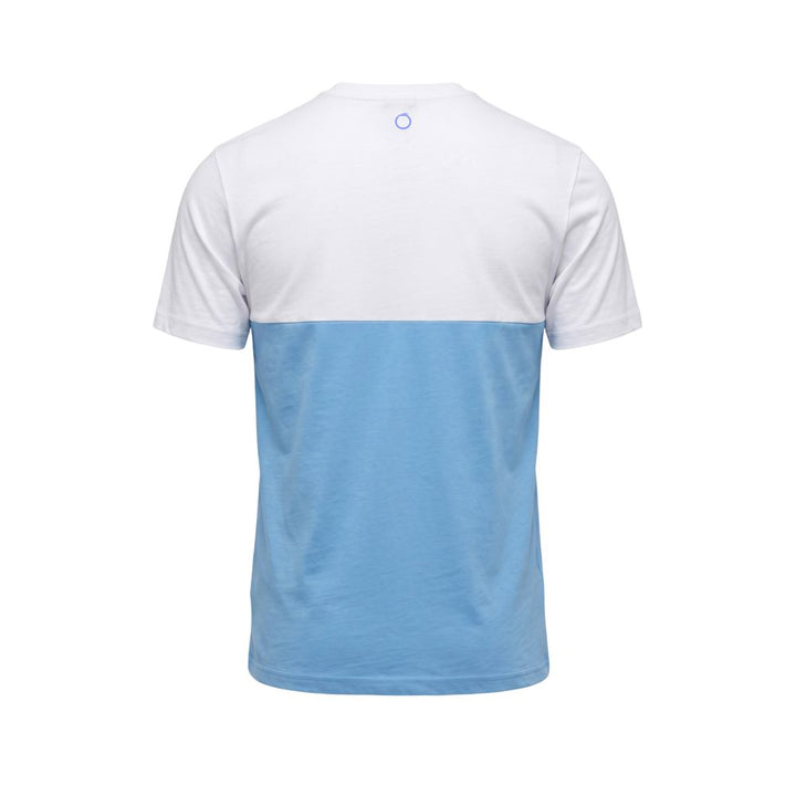 Trussardi Beachwear Light Blue Cotton Men T-Shirt