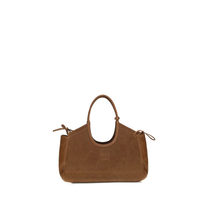 Miu Miu Brown Lamb Ovis Aries Aries Shoulder Bag