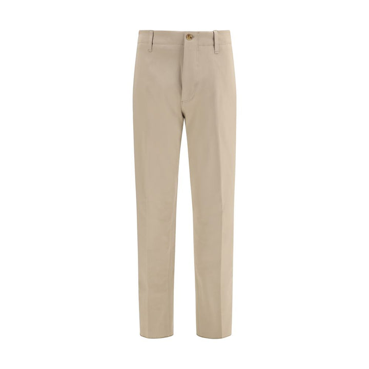 Lardini Beige Cotton Casual Pants