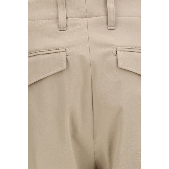 Lardini Beige Cotton Casual Pants