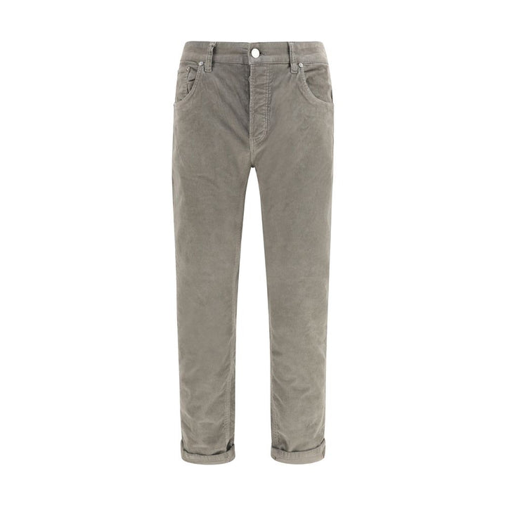 PT Torino Gray Cotton Casual Pants