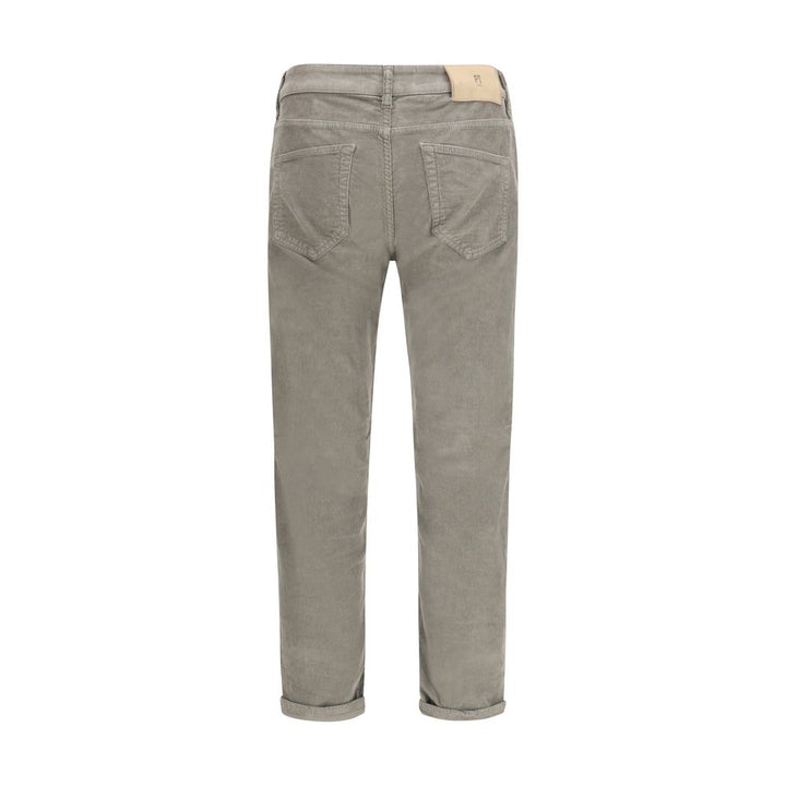 PT Torino Gray Cotton Casual Pants