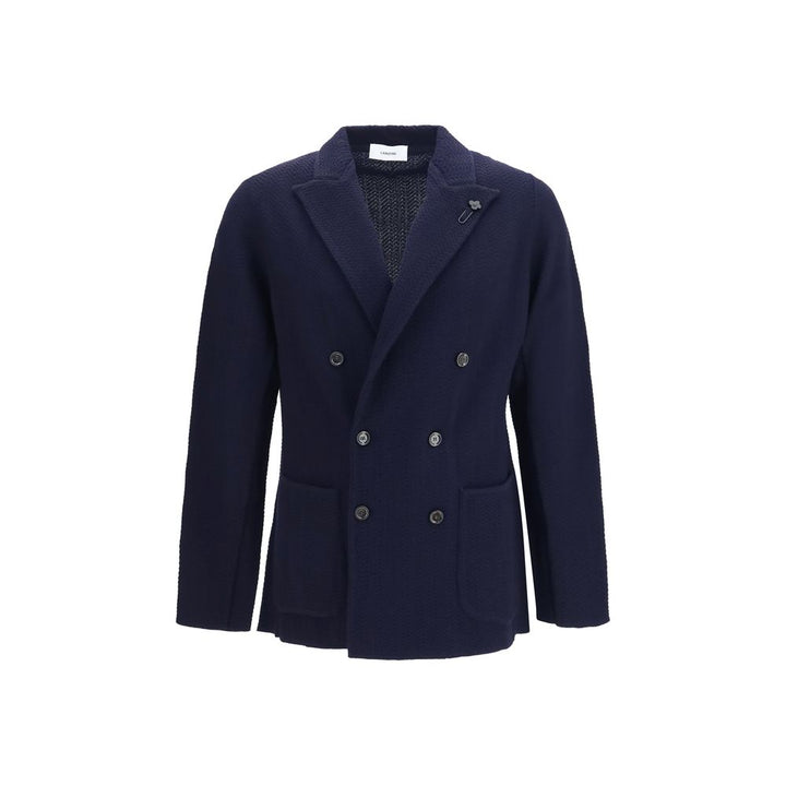 Lardini Blue Wool Oves Aries Blazer