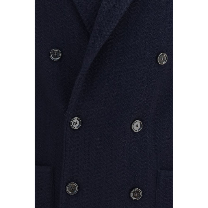 Lardini Blue Wool Oves Aries Blazer