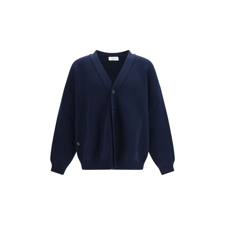 Laneus Blue Wool Oves Aries Cardigan