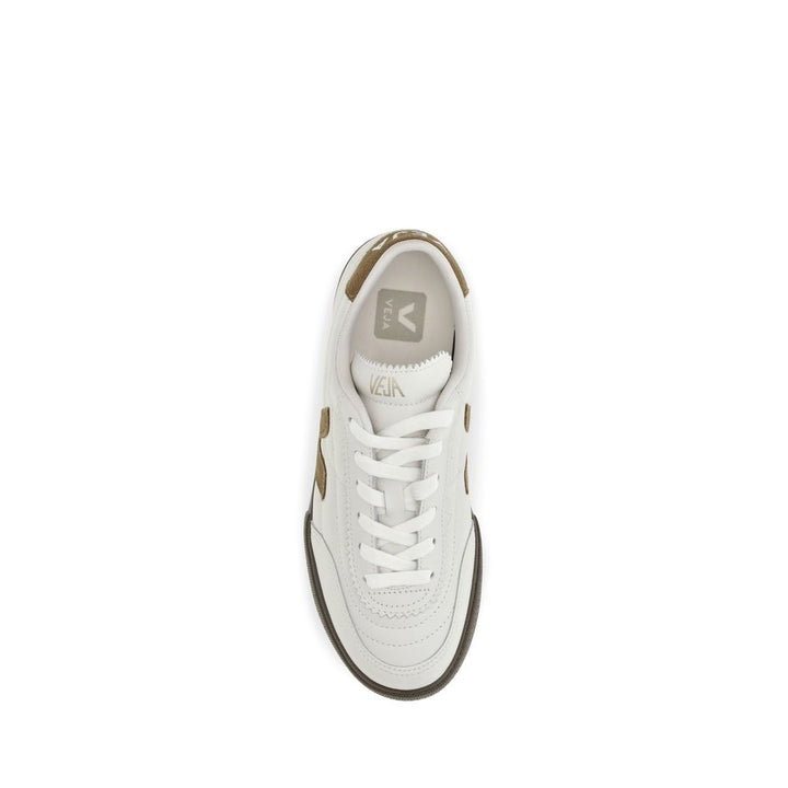 Veja White Calf Leather Bos Taurus Low Top Sneakers