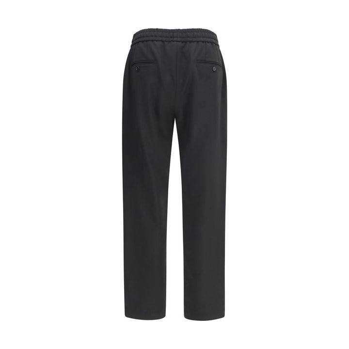 Dolce & Gabbana Black Wool Oves Aries Joggers (Workout Pants)