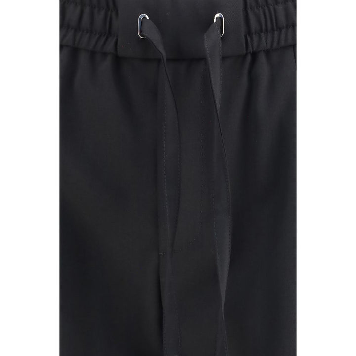 Dolce & Gabbana Black Wool Oves Aries Joggers (Workout Pants)