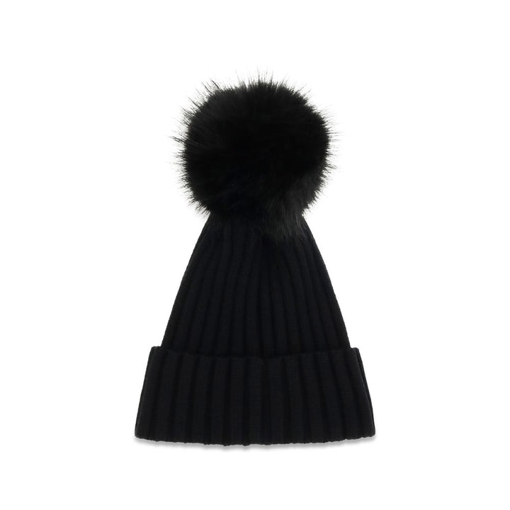 Moncler Black Wool Oves Aries Beanie