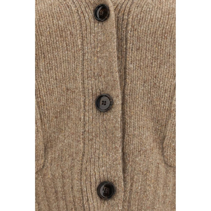 Allude Beige Cashmere Cardigan