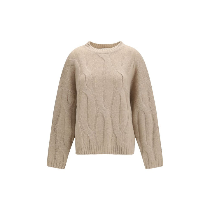 Allude Beige Cashmere Sweater