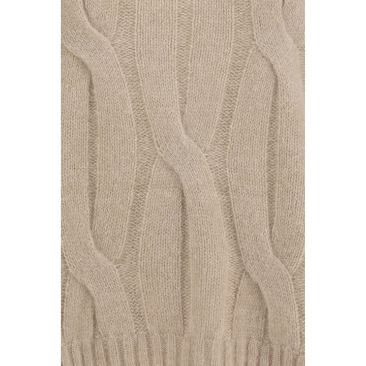 Allude Beige Cashmere Sweater