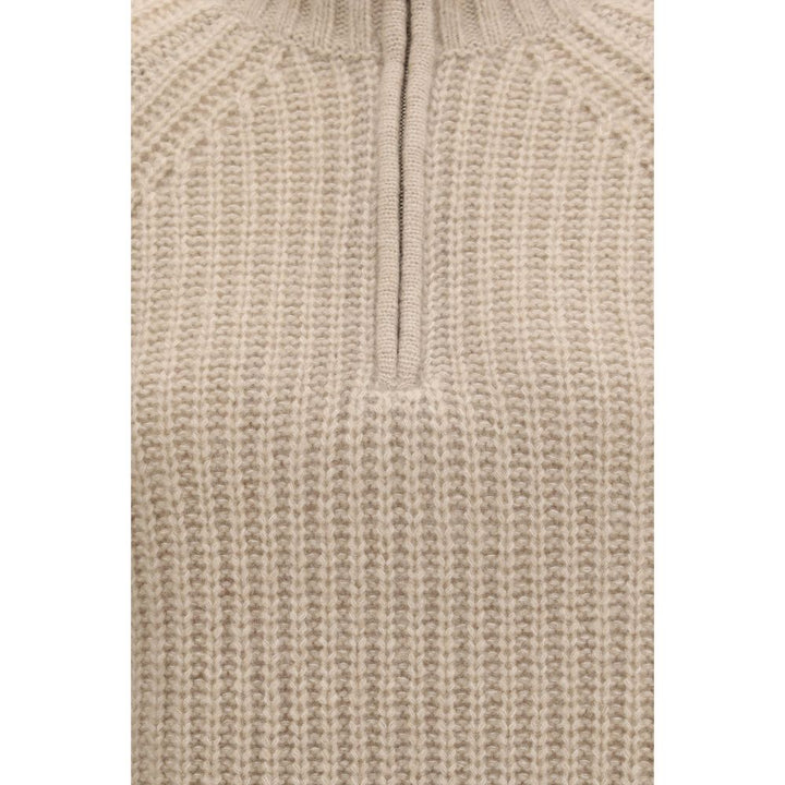 Allude Beige Cashmere Sweater
