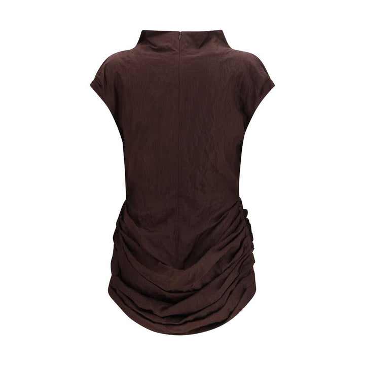 Magda Butrym Brown Cotton Casual Dress