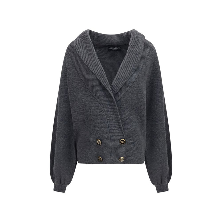 Dolce & Gabbana Gray Wool Oves Aries Cardigan