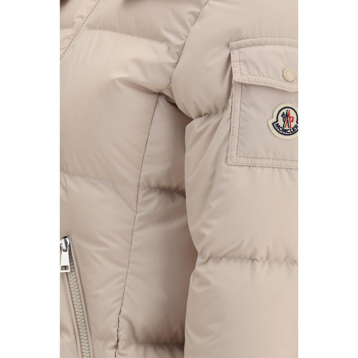 Moncler Beige Goose Down Shell Jacket