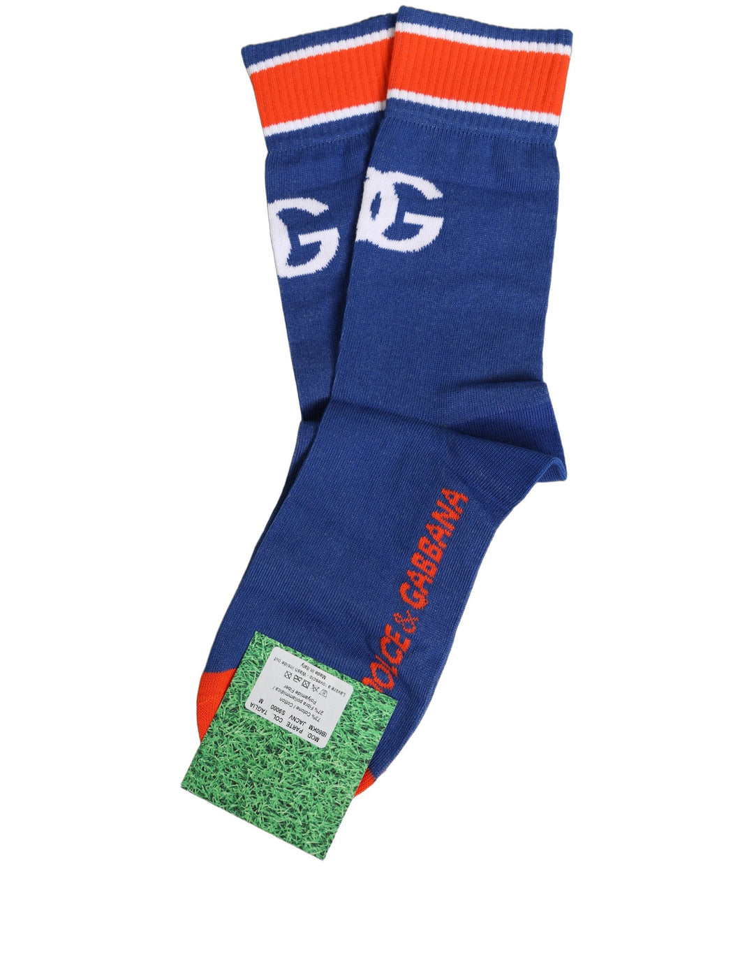 Dolce & Gabbana Men Multicolor Cotton Mid Calf Accessory Socks