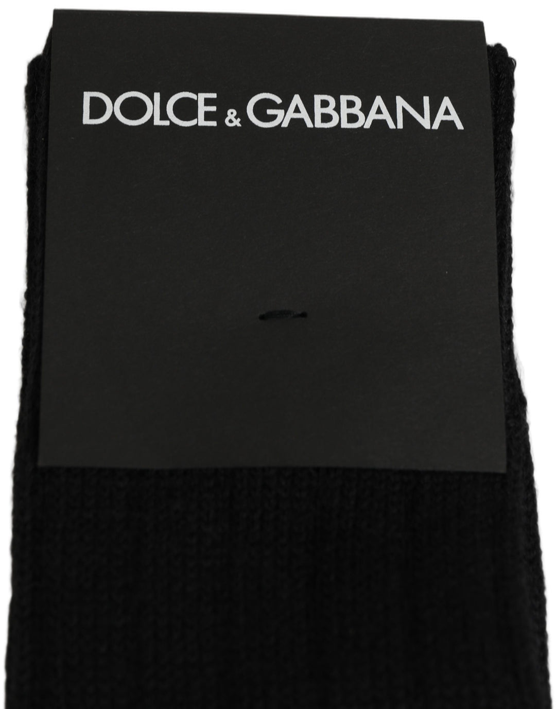 Dolce & Gabbana Black DG Logo Print Over The Calf Accessory Socks