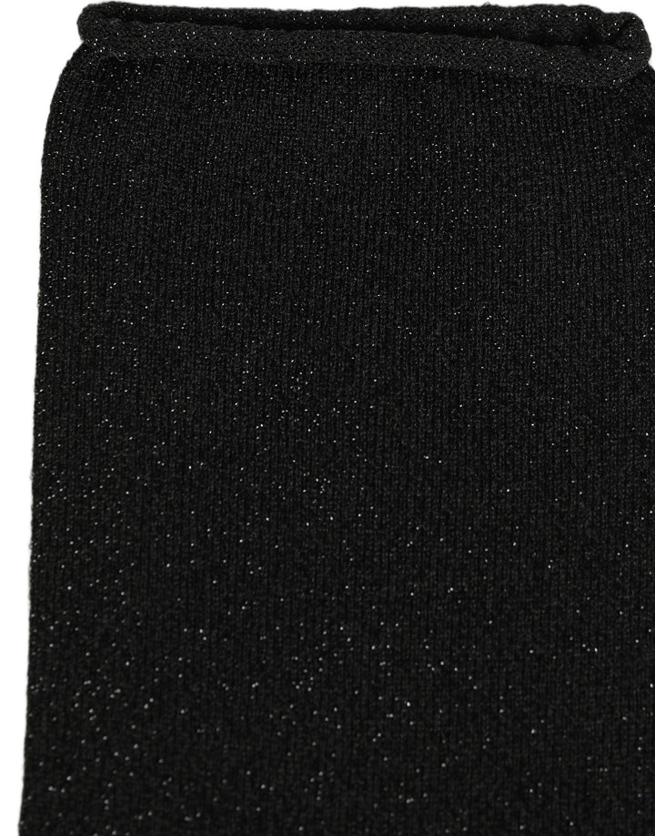 Dolce & Gabbana Men Black Viscose Mid Calf Accessory Socks