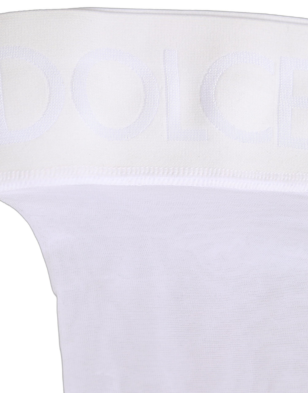 Dolce & Gabbana .White Nylon Logo Calf Long Women Accessory Socks
