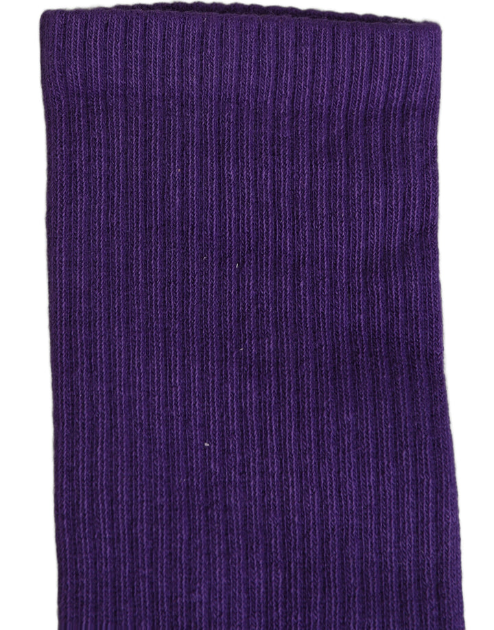 Dolce & Gabbana Violet Cotton Ribbed Mid Calf Women Accessory Socks