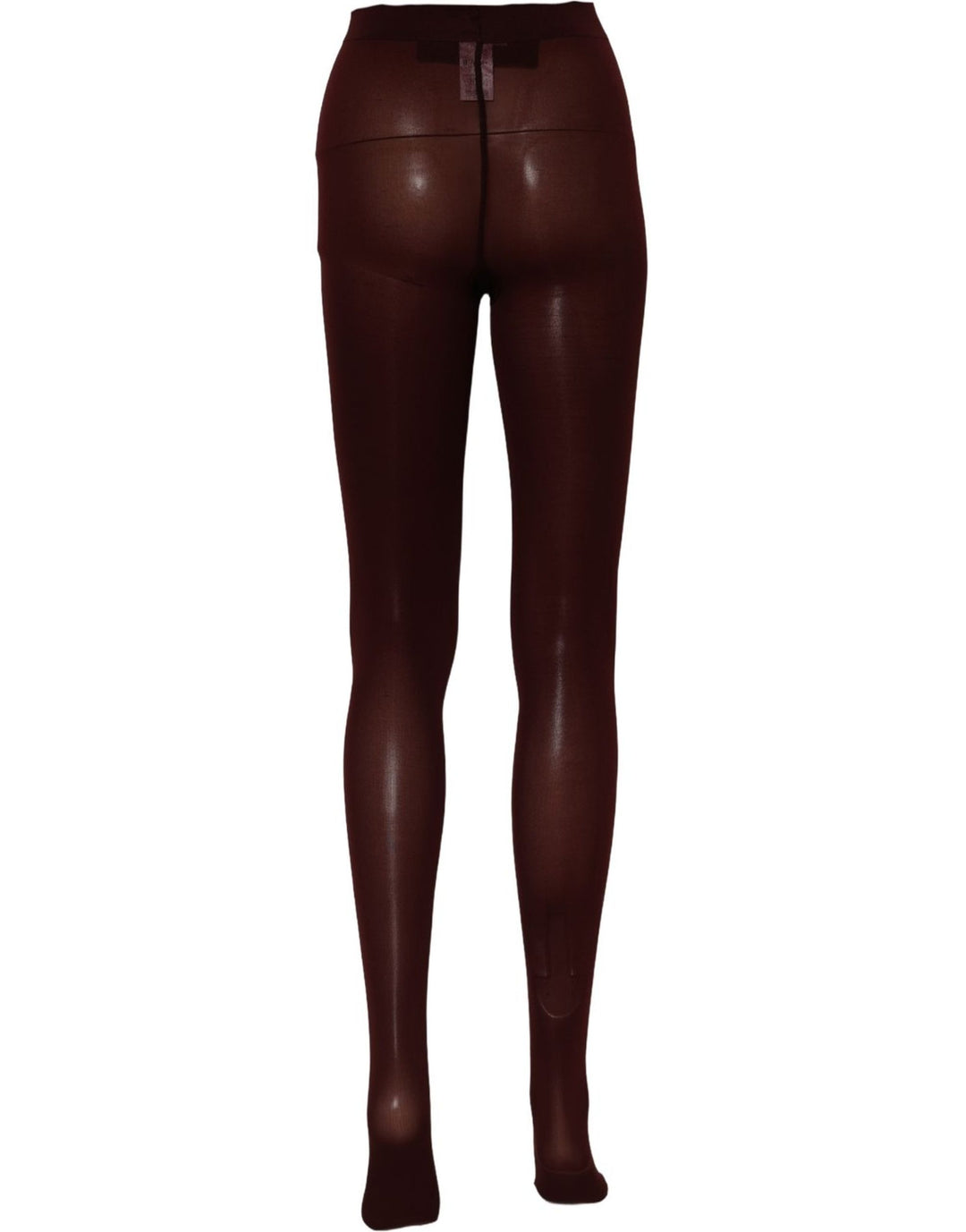 Dolce & Gabbana Maroon Nylon Tights Stocking Pantyhose Socks