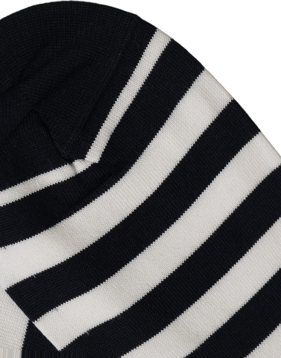 Dolce & Gabbana Black White Stripes Cotton Mid Calf Accessory Socks