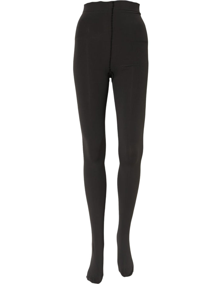 Dolce & Gabbana Black Nylon Tights Stocking Pantyhose Socks