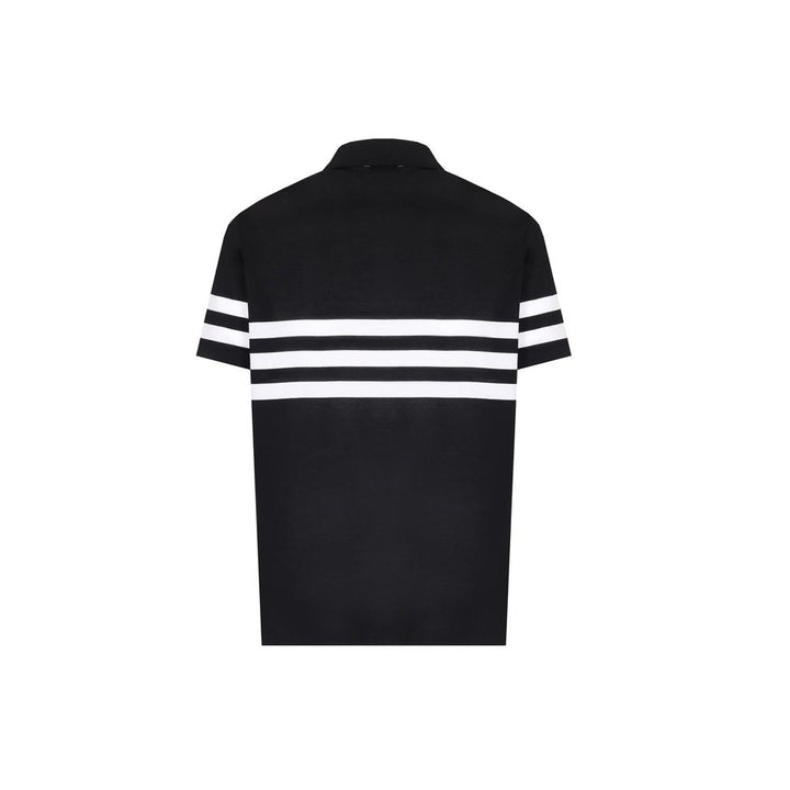 Paul & Shark Black Cotton Polo Shirt