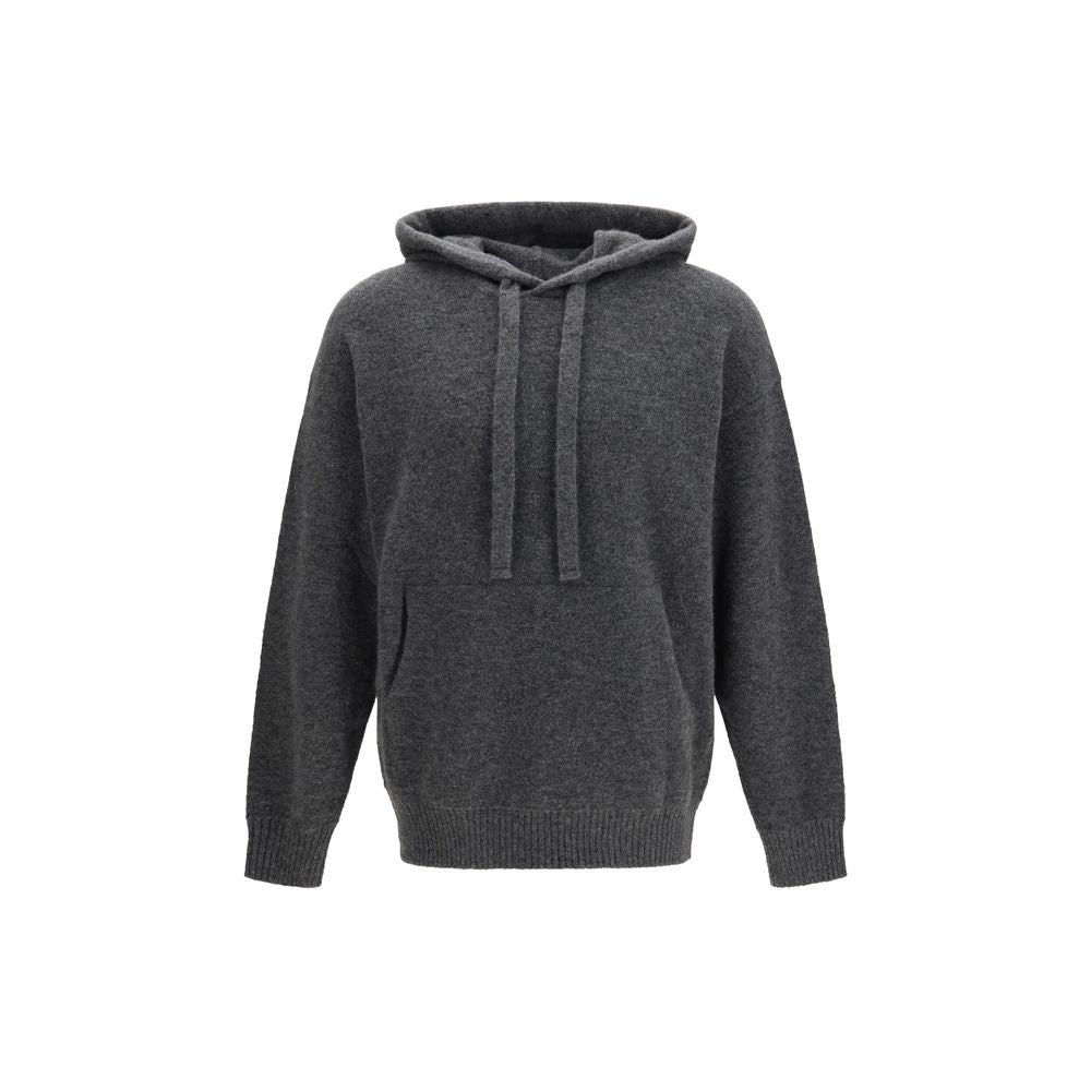 Laneus Gray Cashmere Hoodie