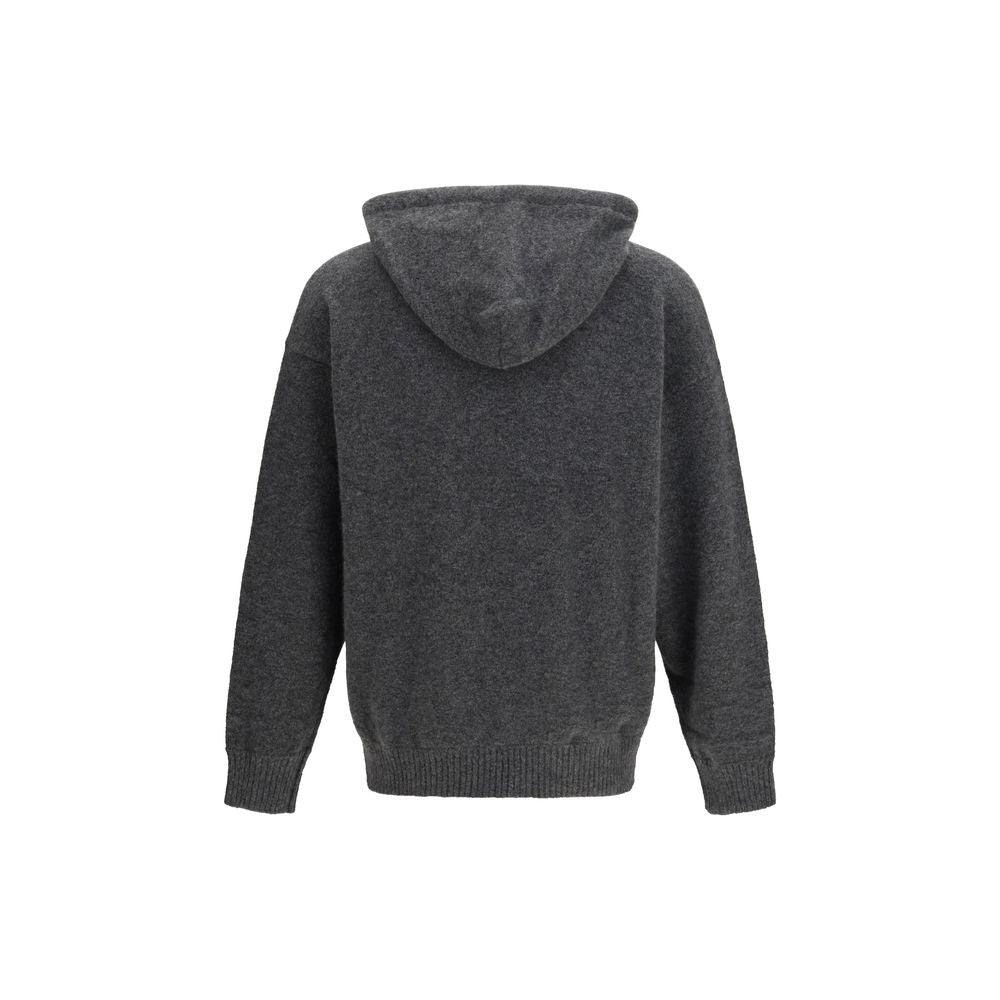 Laneus Gray Cashmere Hoodie