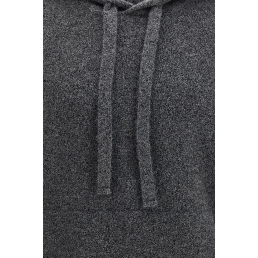 Laneus Gray Cashmere Hoodie
