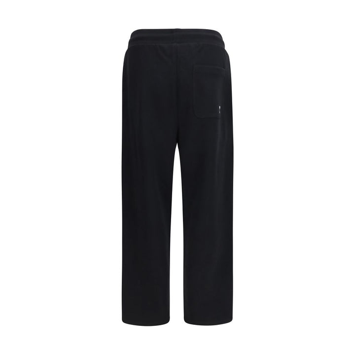 Ami Paris Black Cotton Joggers (Workout Pants)