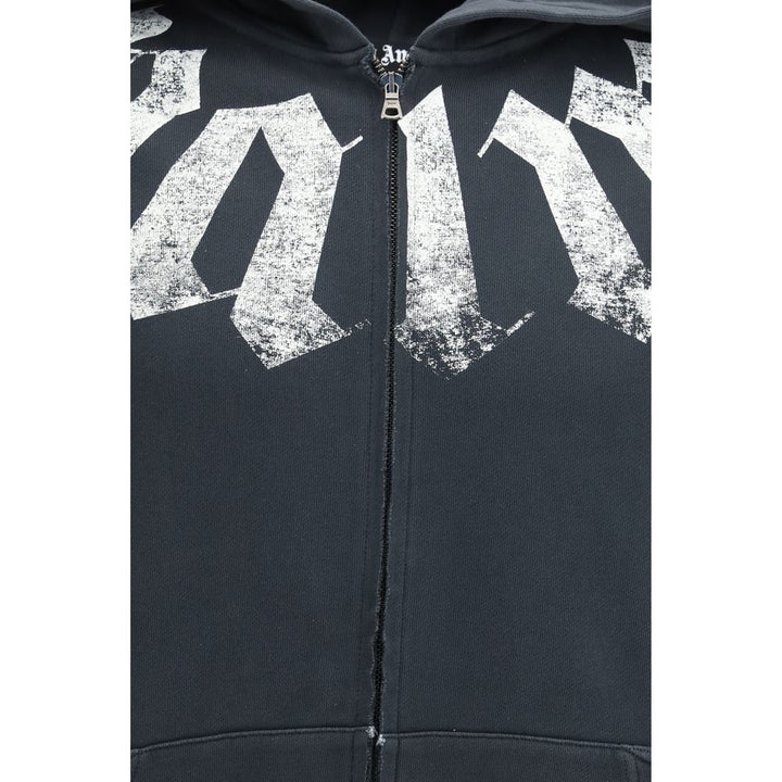 Palm Angels Black Cotton Sweatshirt
