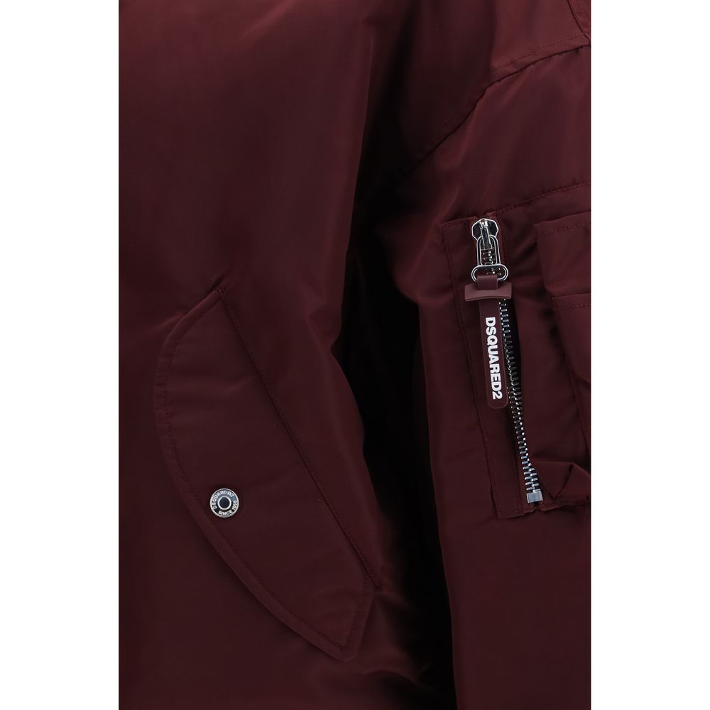 Dsquared² Bordeaux Nylon Bomber