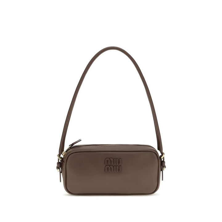 Miu Miu Brown Calf Leather Bos Taurus Shoulder Bag