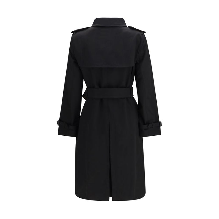 Burberry Black Cotton Coat