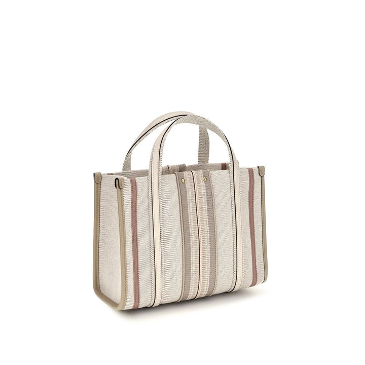 Chloé Beige Cotton Shoulder Bag