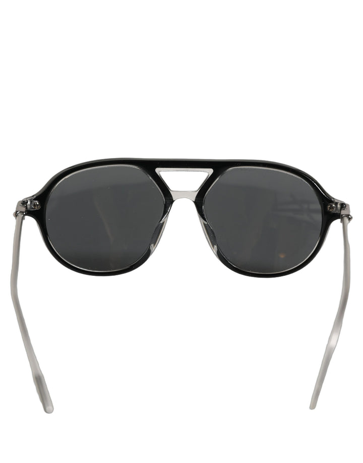 Dolce & Gabbana Black Acetate Frame DG4343F Bridge Detail Sunglasses