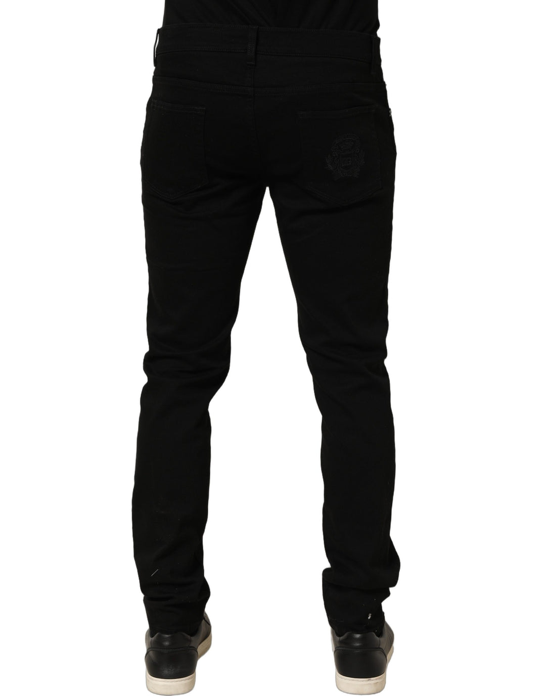Dolce & Gabbana Black Cotton Stretch Skinny Denim Trouser Jeans