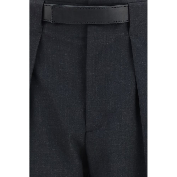 Darkpark Gray Polyester Dress Pants