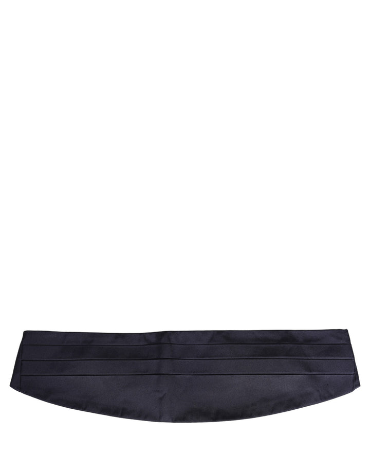Dolce & Gabbana Dark Blue 100% Silk Belt Waist Cummerbund