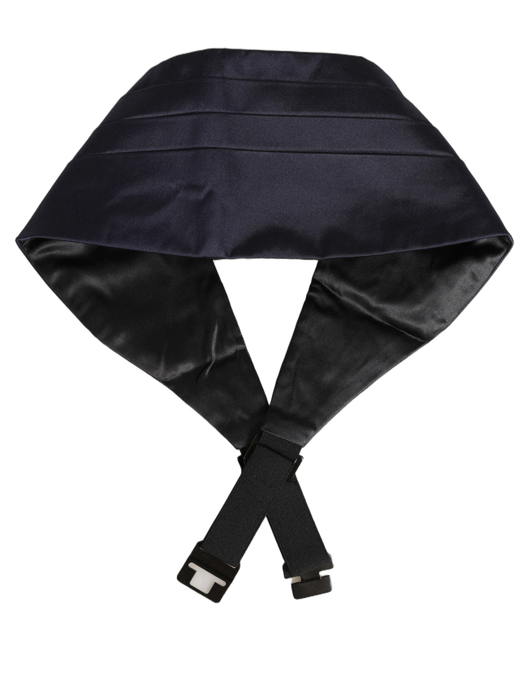 Dolce & Gabbana Dark Blue 100% Silk Belt Waist Cummerbund