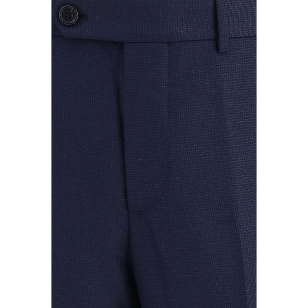 Brunello Cucinelli Blue Wool Oves Aries Dress Pants