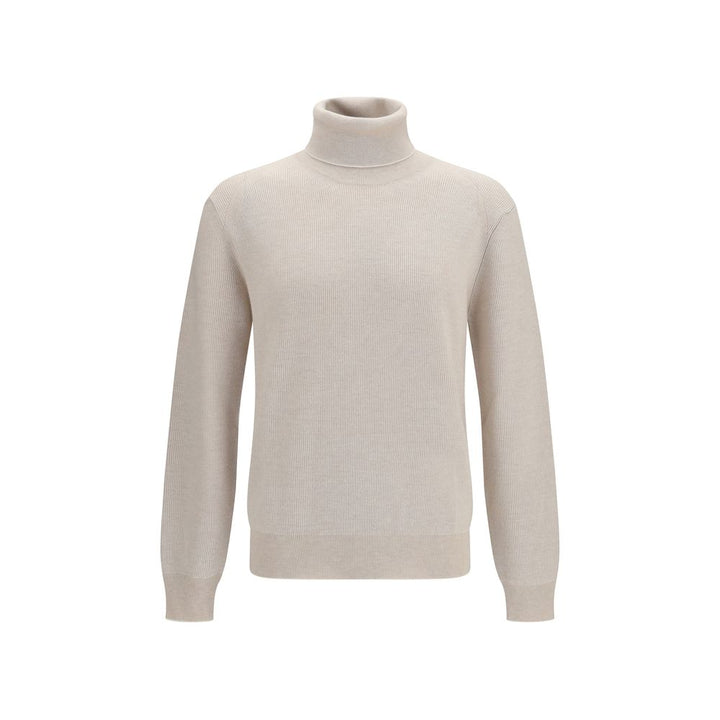 Brioni Beige Cashmere Turtleneck