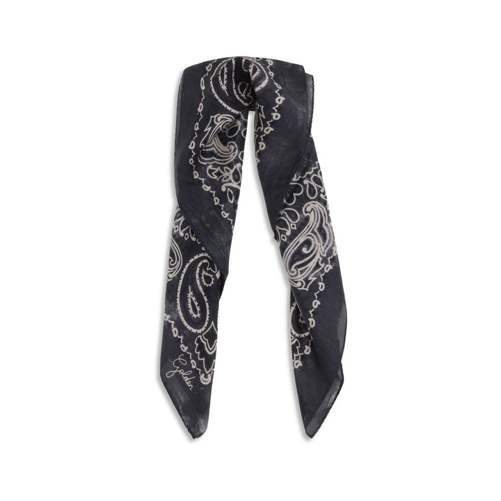 Golden Goose Gray Silk Scarf