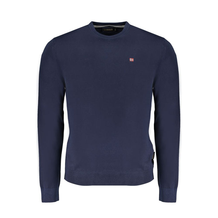 Napapijri Blue Cotton Men Sweater